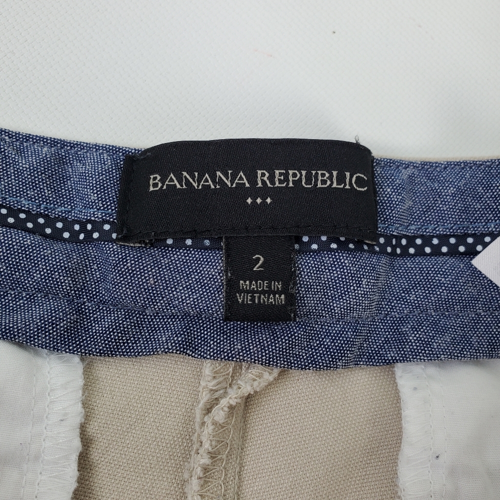 Banana Republic Cotton Khaki Shorts Slight Stretch - Picture 6 of 7
